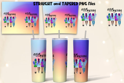 BFF Tumbler wrap, Best Friend Wings Tumbler design bundle Sublimation Natasha Prando 