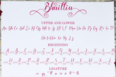 Bhaillia Font Prasetya Letter 