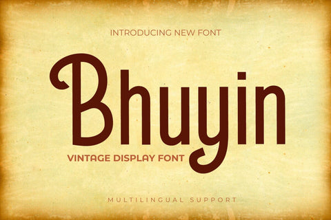 Bhuyin - Display Font Font twinletter 