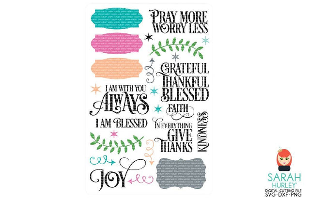Bible Journal Stickers SVG Sarah Hurley 