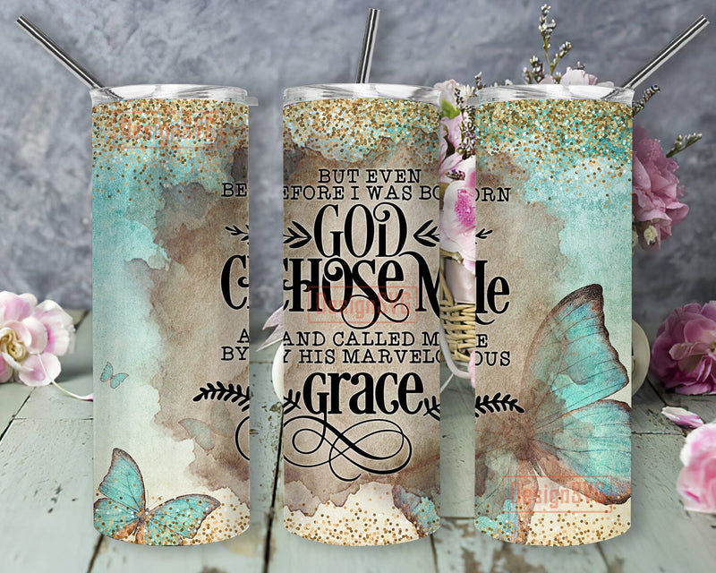 Bible Quotes Spiritual 20oz Skinny Tumbler Png, Christian Bible Quotes Butterfly Tumbler, Motivational Spiritual Tumbler, Bible Tumbler Cup Sublimation DesignSVG 