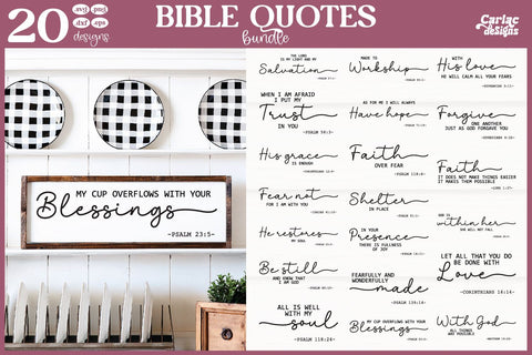 Bible Quotes SVG and Sublimation Bundle SVG Carla C Designs 