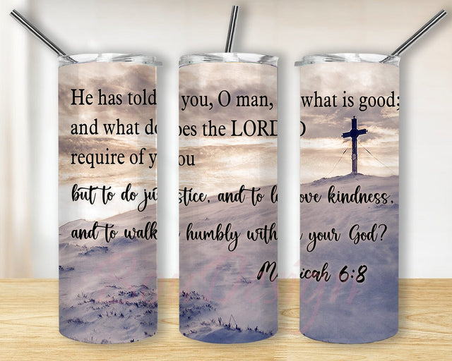 Bible Verse 20 oz Skinny Tumbler Sublimation Design Digital Png, Christian Tumbler Wrap, Christian Tumbler, Verse Png Sublimation BouDesign 