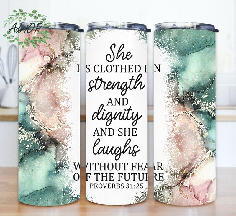 Bible Verse 20oz Skinny Tumbler, Christian Tumbler Design, Marble Tumbler Wrap, Inspirational Quotes Design Png, Faith Sublimation Png, Digital Download Sublimation AdriOP 
