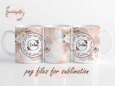 Bible Verse Mug Wrap, Christian Inspiration Press Sublimation Sublimation PrintingLife 