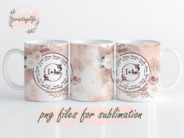 Bible Verse Mug Wrap, Christian Inspiration Press Sublimation Sublimation PrintingLife 