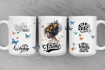Bible Verse Mug Wrap, Faith Png Designs, Religious Mug Design, Motivational Christian Mug Wrap, 11 & 15 Oz Mug Press Sublimation, Digital Sublimation Syre Digital Creations 