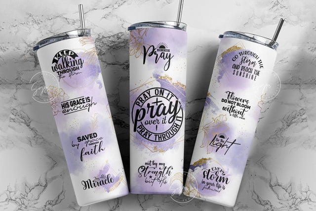 Bible Verse PNG, Christian Tumbler Wrap Sublimation Designs, Religious 20 oz Skinny Tumbler Design PNG, Motivational Faith Tumbler, Digital Sublimation Syre Digital Creations 
