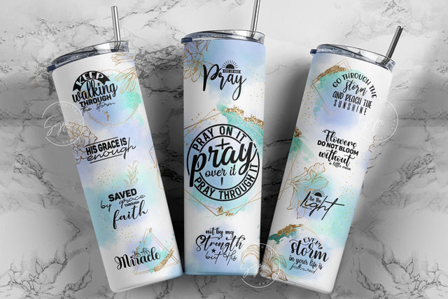 Bible Verse PNG, Christian Tumbler Wrap Sublimation Designs, Religious 20 oz Skinny Tumbler Design PNG, Motivational Faith Tumbler, Digital Sublimation Syre Digital Creations 