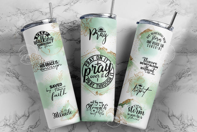 Bible Verse PNG, Christian Tumbler Wrap Sublimation Designs, Religious 20 oz Skinny Tumbler Design PNG, Motivational Faith Tumbler, Digital Sublimation Syre Digital Creations 