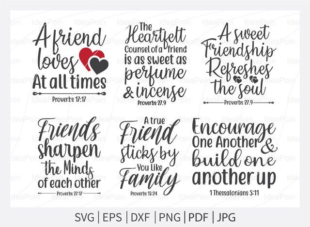 Bible Verse svg, Bible Verses about Friendship svg, Christian svg, Friend Svg, Christian religious svg, A sweet friendship refreshes the so SVG Dinvect 
