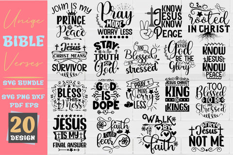 Bible Verse Svg Bundle-2 SVG Creativeart88 