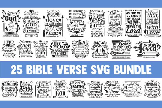 Bible verse SVG bundle, christian svg, blessed svg, religious svg, svg ...