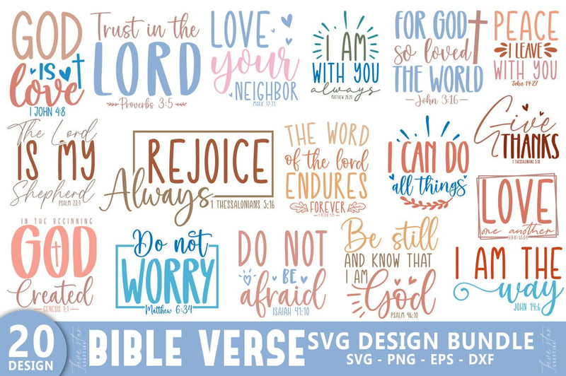Bible Verse SVG Design Bundle, Christian SVG SVG FiveStarCrafting 