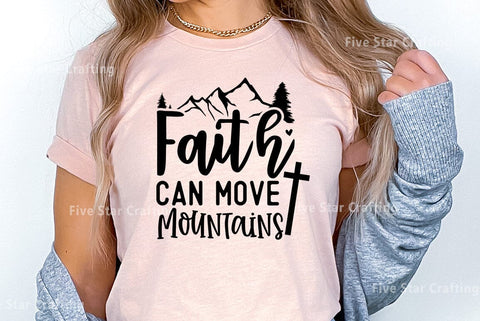 Bible Verse SVG Design, Faith can move Mountains SVG FiveStarCrafting 