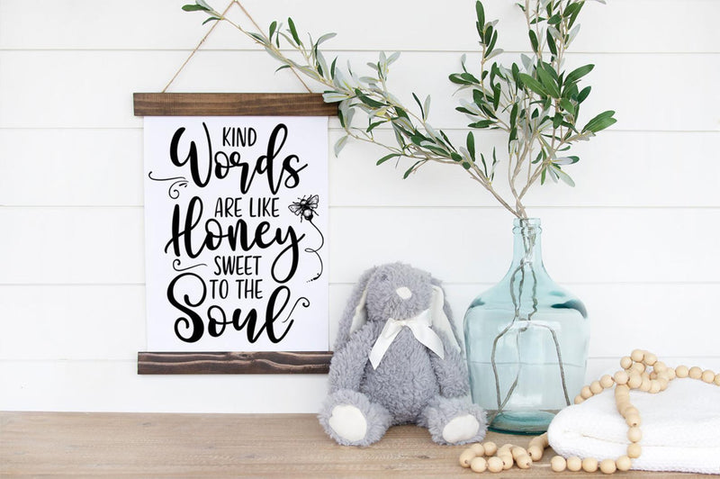 Bible Verse SVG -Kind Words Are Like Honey Sweet To The Soul SVG Simply Cutz 
