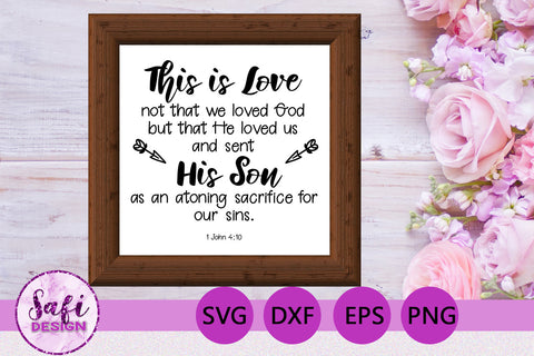 Bible Verses about God's Love Cut File Bundle SVG Safi Design 