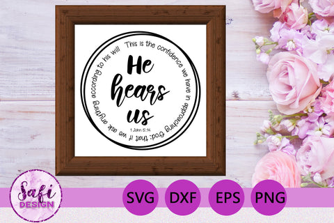 Bible Verses about Prayer Cut File Bundle SVG Safi Design 