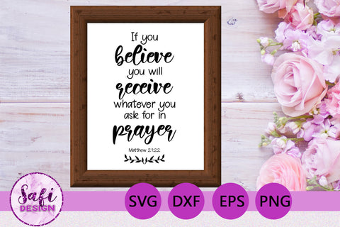 Bible Verses about Prayer Cut File Bundle SVG Safi Design 