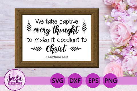 Bible Verses About Thoughts Cut File Bundle SVG SVG Safi Design 