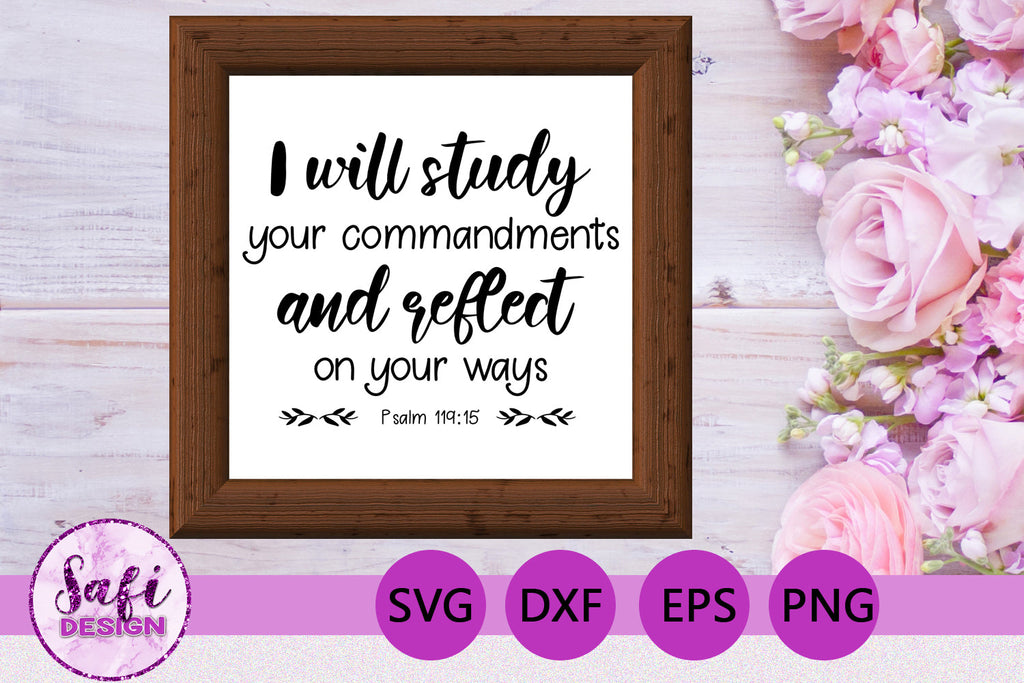 Bible Verses About Thoughts Cut File Bundle SVG - So Fontsy