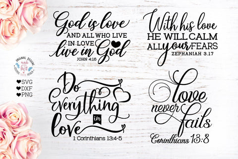 Bible Verses Bundle SVG Graphic House Design 