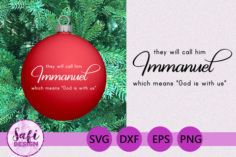 Bible Verses for Christmas Ornaments - SVG SVG Safi Design 