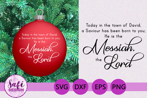 Bible Verses for Christmas Ornaments - SVG SVG Safi Design 