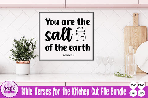 Bible Verses for the Kitchen SVG Cut File Bundle SVG Safi Design 