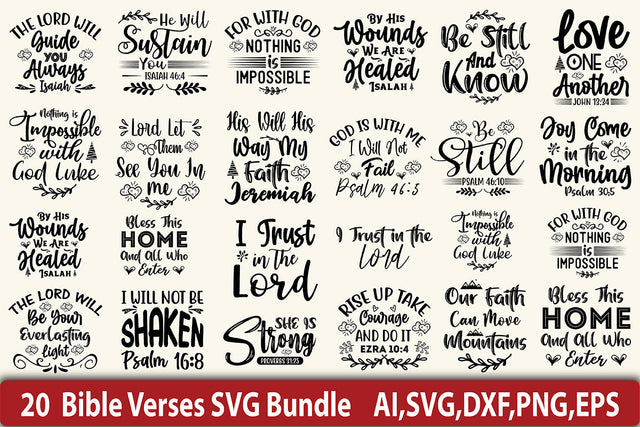 Bible Verses SVG Bundle SVG nirmal108roy 