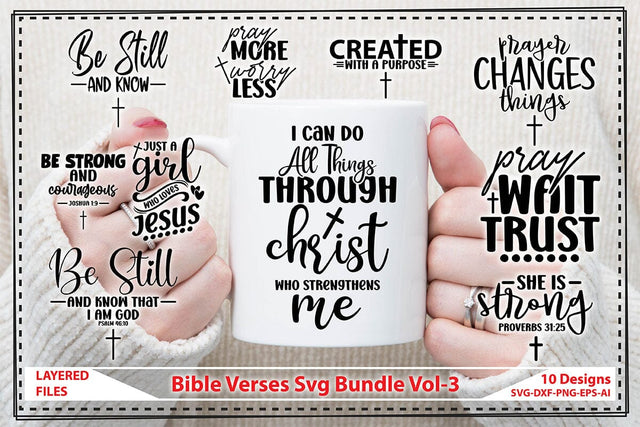 Bible Verses Svg Bundle Vol-3 SVG shah alam 