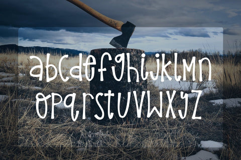 Bickering Axes - A Fun Outdoorsy Font! Font Twiggy Smalls Crafts 