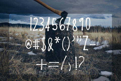 Bickering Axes - A Fun Outdoorsy Font! Font Twiggy Smalls Crafts 