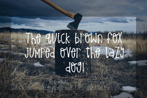 Bickering Axes - A Fun Outdoorsy Font! Font Twiggy Smalls Crafts 