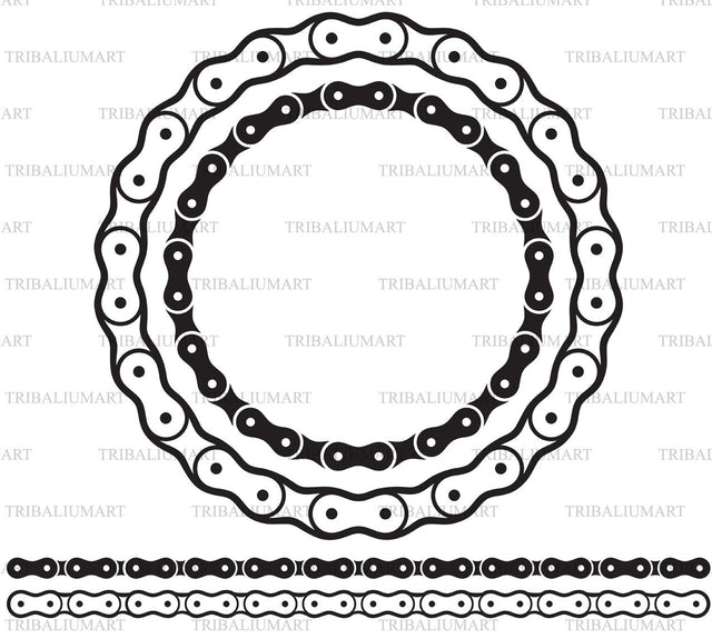 Bicycle chain SVG TribaliumArtSF 