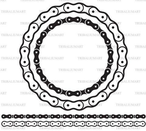 Bicycle chain SVG TribaliumArtSF 