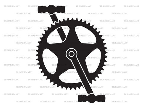 Bicycle Crank SVG TribaliumArtSF 