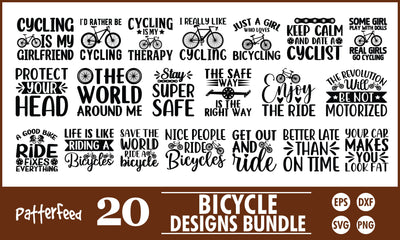 Bicycle SVG Designs Bundle SVG PatternFeed8 