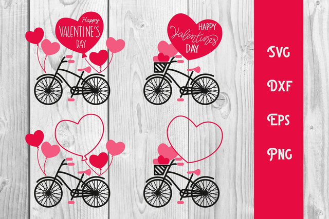 bicycle valentines day, happy valentines SVG dadan_pm 