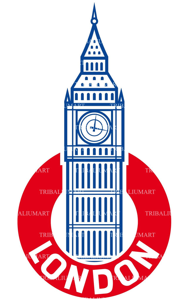 Big Ben label SVG TribaliumArtSF 