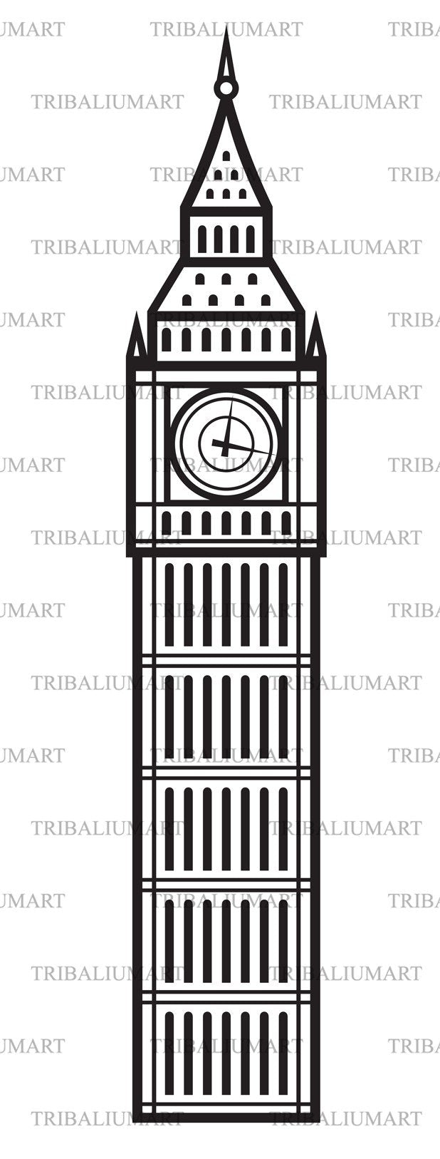 Big Ben SVG TribaliumArtSF 