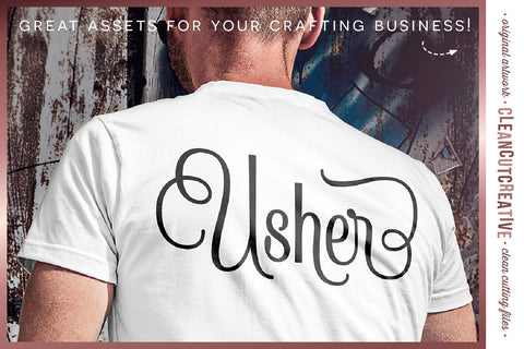 Big Bridal Bundle - Wedding Party 45 ENTOURAGE words SVG cutfiles SVG CleanCutCreative 