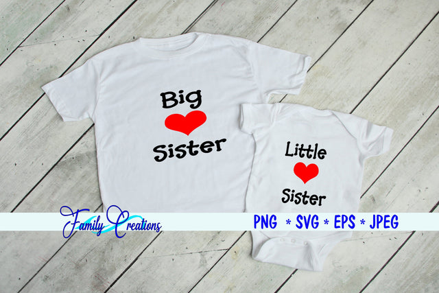 Big Brother, Little Brother, Big Sister & Little Sister SVG Family Creations 