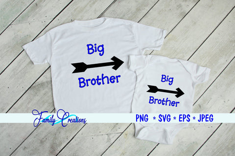 Big Brother, Little Brother, Big Sister & Little Sister SVG Family Creations 