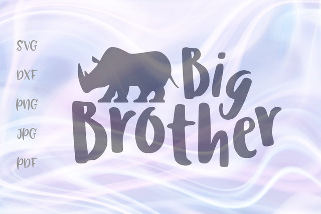 Big Brother Rhino Family SVG, PNG, DXF, PDF, JPG SVG Digitals by Hanna 