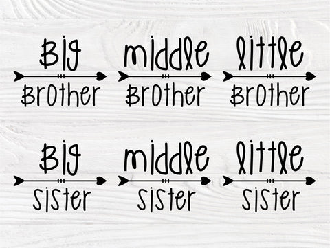 Big Brother SVG, Big Sister Svg Shirt Designs SVG TonisArtStudio 