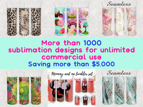 BIG bundle sublimation wraps More than 1000 sublimation designs for unlimited commercial use SVG BambinaCreations 