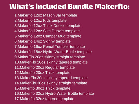 BIG BUNDLE TUMBLER TEMPLATES for sublimation SVG BambinaCreations 