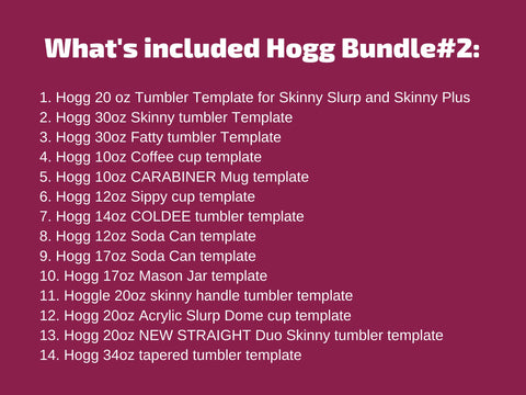 BIG BUNDLE TUMBLER TEMPLATES for sublimation SVG BambinaCreations 