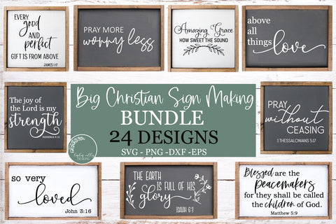 BIG Christian SVG Bundle- Bible Verse SVG Bundle SVG Linden Valley Designs 